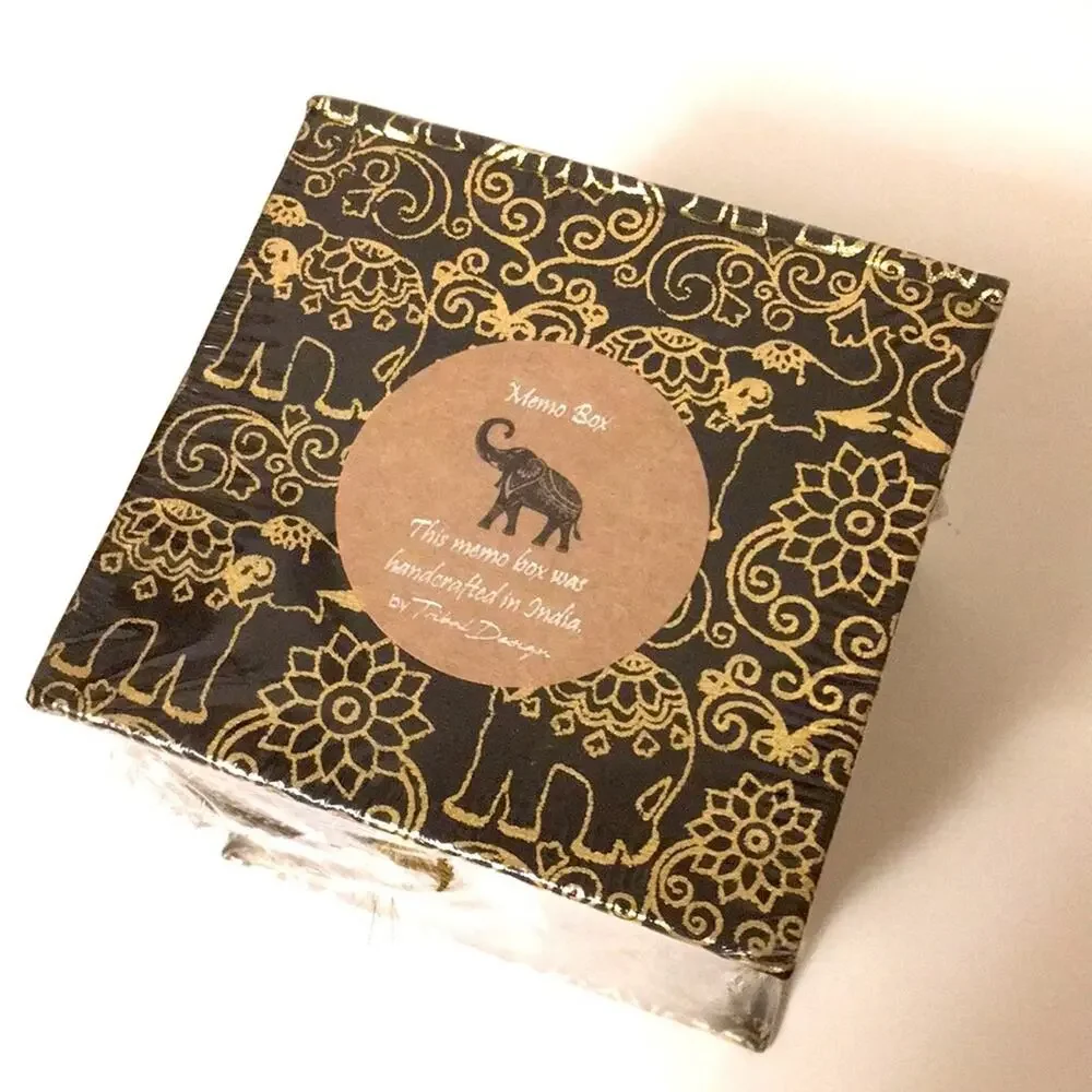 Tribal Design Memo box handcrafted in India Office Selling individually